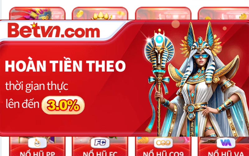 Thưởng Hoàn Trả Tại Betvn Nhận Lên Đến 2,5% Thanh Toán